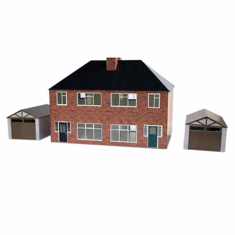 ATD Models OO Gauge 1930s Semi Detached House Card Kit